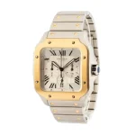 Cartier Santos de Cartier Chronograph Steel & 18k Yellow Gold 1