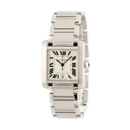 Cartier Tank Francaise White Roman Dial 1