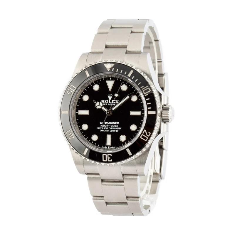 Rolex Submariner 124060 Black No Date Dial