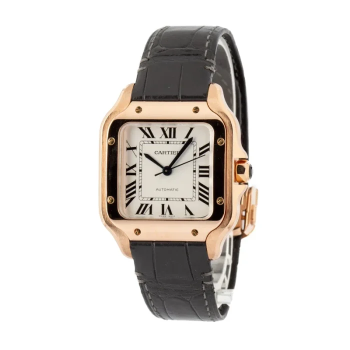 Santos de Cartier 18k Rose Gold Medium Model